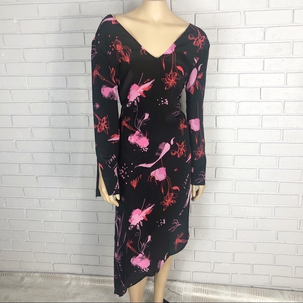 Topshop Asymmetrical He Loves Me Shift Dress Sz 6 New